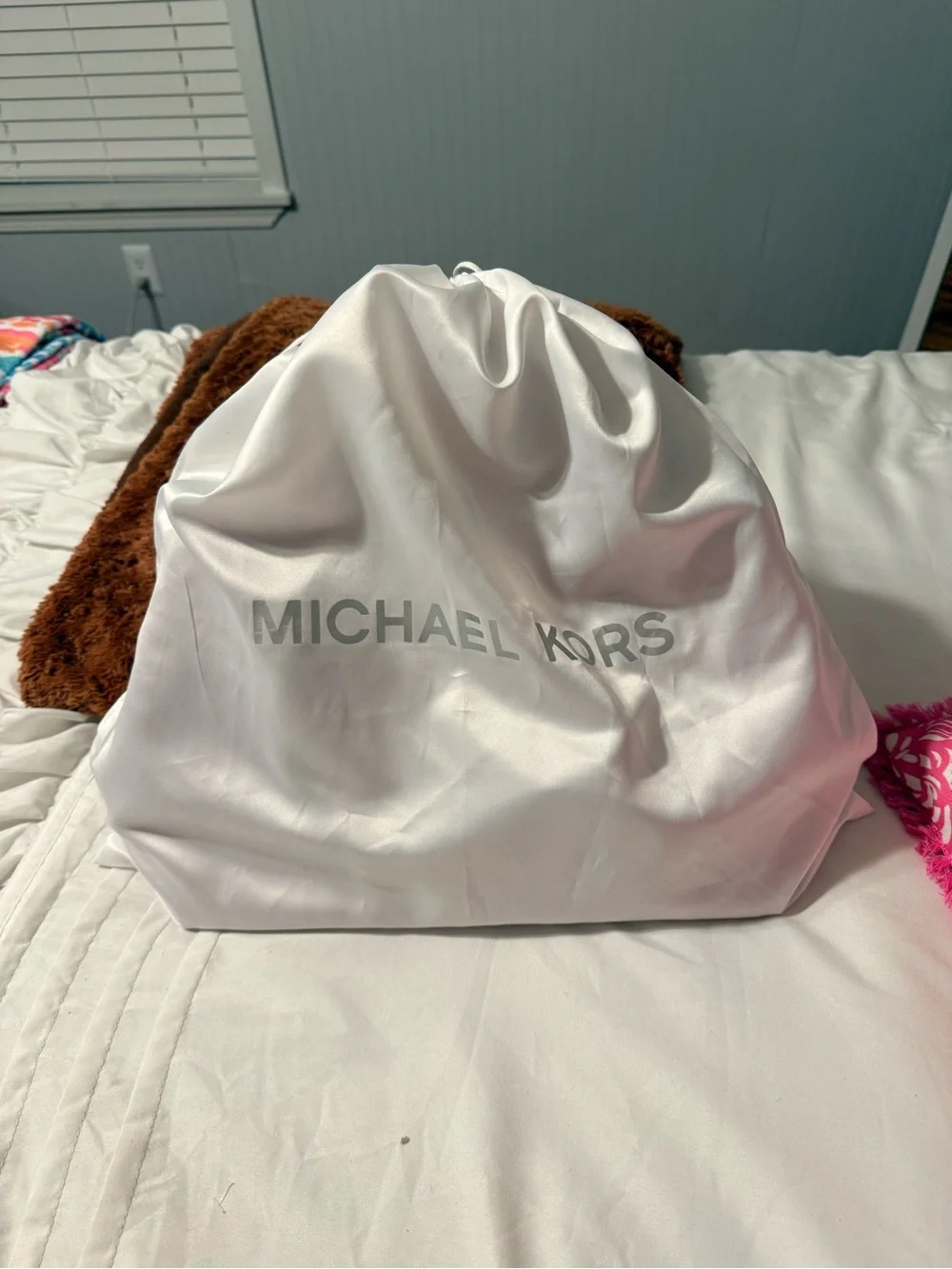 Michael Kors Pink Leather Satchel with dust bag